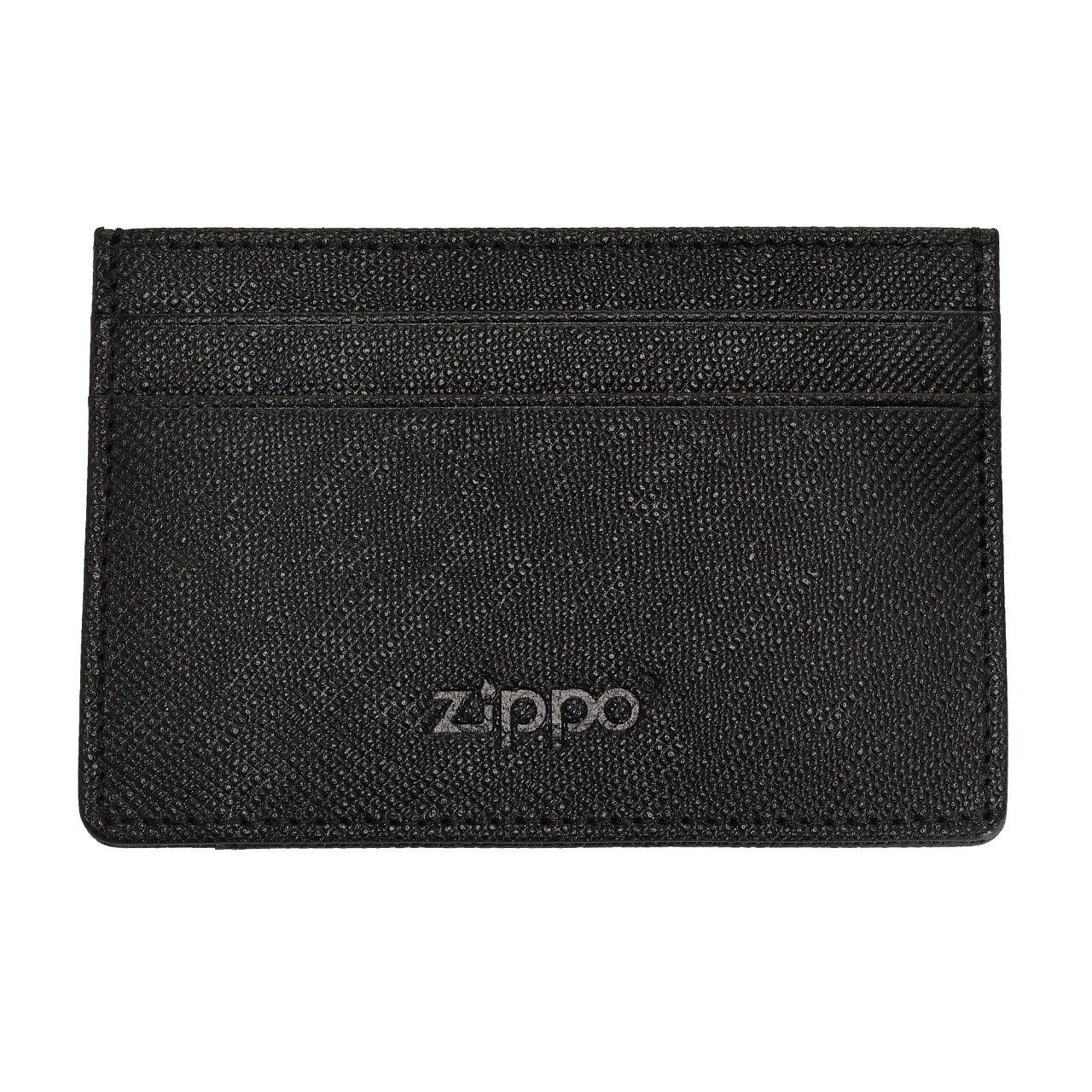 Zippo Saffiano Deri Cüzdan - Siyah