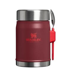 Stanley Klasik Paslanmaz Çelik Yemek Termosu Kaşıklı 0,40 LT - Cranberry