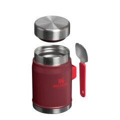 Stanley Klasik Paslanmaz Çelik Yemek Termosu Kaşıklı 0,40 LT - Cranberry