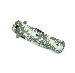 8 Bit Kamuflaj Desenli Paslanmaz Çelik Katlanabilir Çakı