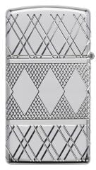 Zippo Diamond Pattern Design Slim Çakmak
