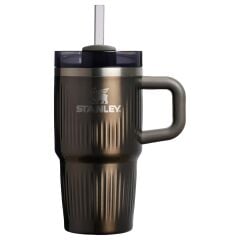 Quencher® H2.0 Fluted Tumbler Pipetli Termos Bardak  0,60 L (20 OZ) - Pale Gold Shine