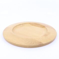 Bambu Tabaklı Seramik Kupa -Kahverengi