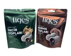 Figes Çikolata Dolgulu İncir ve Hurma Topları 100 gr (2'li Set)