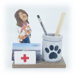 Veteriner Bayan Kalemlik ve Kartvizitlik