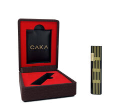 Caka Petra Serisi Benzinli Pirinç Çakmak - Petra Black Gold Classic