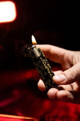 Caka Petra Serisi Benzinli Pirinç Çakmak - Petra Black Gold Signature