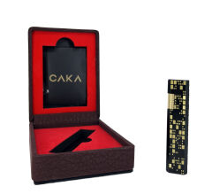 Caka Petra Serisi Benzinli Pirinç Çakmak - Petra Black Gold Signature