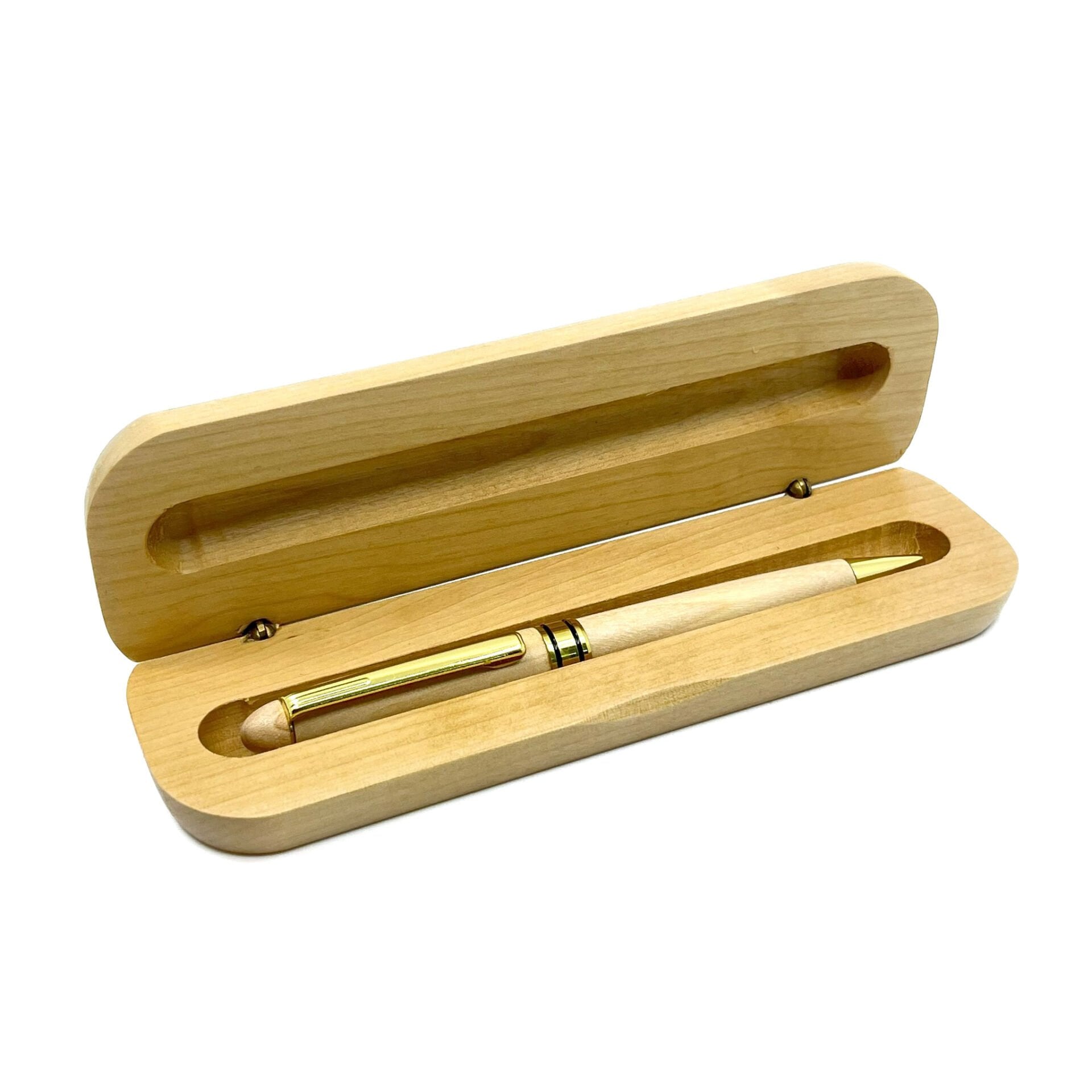 Bambu Kalem Ahşap Kutulu - Krem