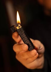 Caka Petra Serisi Benzinli Pirinç Çakmak - Petra Titan Black Signature