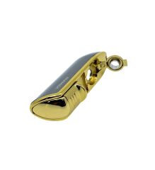 Parmida Metal Puro Çakmağı - 3'lü Jet Alevli Lüks Tasarım (Füme Altın Rengi)