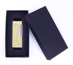Zenit Gold Brushed Metal Soft Flame Çakmak
