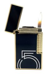 Lüks Seri Altın & Siyah Detaylı Prestij Çakmak