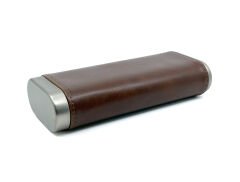 Parmida 4'lü Puro Seti Puro Kılıfı Çakmak Küllük Kesici - Kahverengi