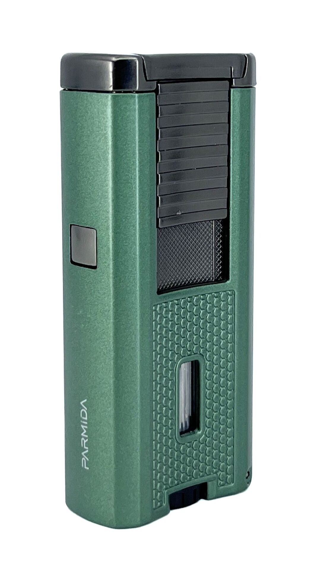 Parmida Safir Yeşili Puro Çakmağı 3’lü Pürmüz Alev - Dahili Puro İğnesi ve Delici