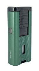 Parmida Safir Yeşili Puro Çakmağı 3’lü Pürmüz Alev - Dahili Puro İğnesi ve Delici