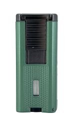 Parmida Safir Yeşili Puro Çakmağı 3’lü Pürmüz Alev - Dahili Puro İğnesi ve Delici