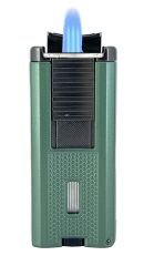 Parmida Safir Yeşili Puro Çakmağı 3’lü Pürmüz Alev - Dahili Puro İğnesi ve Delici