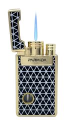 Parmida Lüks Puro Çakmağı - Geometrik Desenli Jet Alevli Çakmak