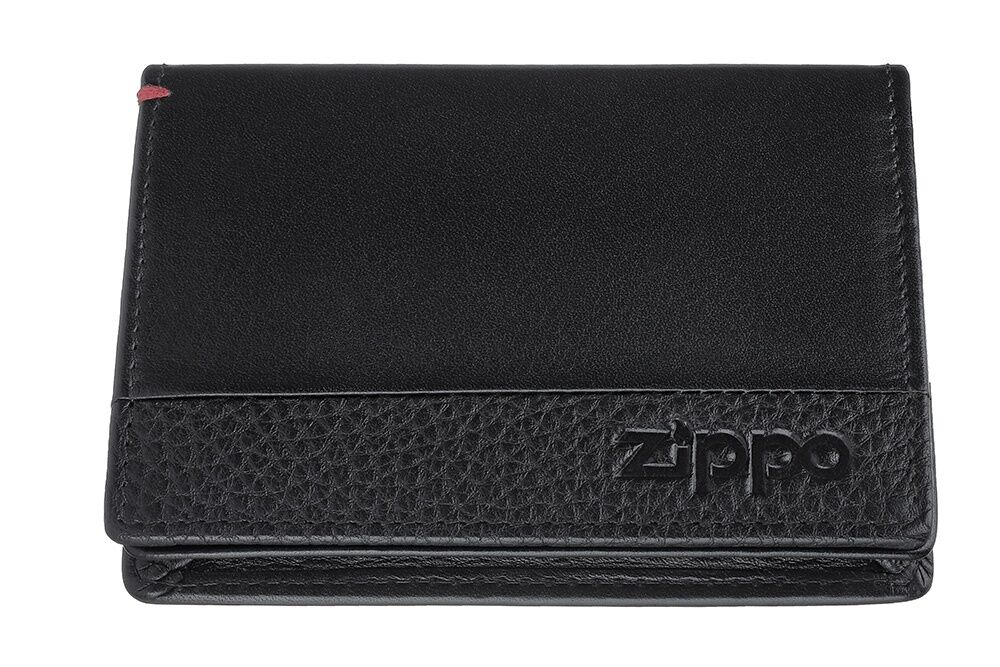 Zippo RFID Bloklamalı Nappa Deri Kartvizitlikli Cüzdan - Siyah