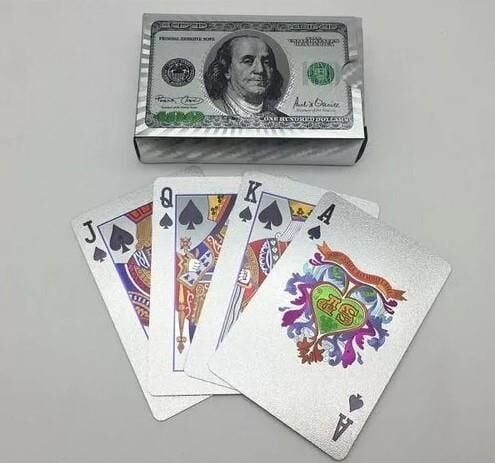 Dolar Baskılı İskambil Oyun Kartları