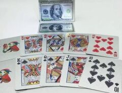 Dolar Baskılı İskambil Oyun Kartları