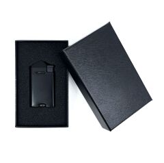 Perde Alev Puro Çakmağı - Yakıt Göstergeli ve Özel Kutulu (Siyah)