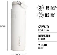 Stanley The IceFlow Bottle Flip Straw 2.0 1.06 L - (36OZ) Frost