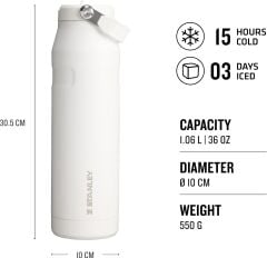Stanley The IceFlow Bottle Flip Straw 2.0 1.06 L - (36OZ) Frost
