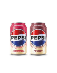 Pepsi Strawberries 'n Cream Flavour Zero Sugar - Karışık Aromalı Şekersiz Tatlandırıcılı Gazlı İçecek 330 ML (2 ADET)
