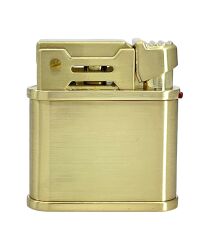Chief Retro Altın Rengi Metal Benzinli Çakmak