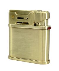 Chief Retro Altın Rengi Metal Benzinli Çakmak