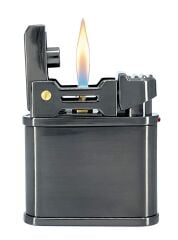 Chief Retro Füme Rengi Metal Benzinli Çakmak