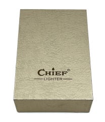 Chief Retro Füme Rengi Metal Benzinli Çakmak