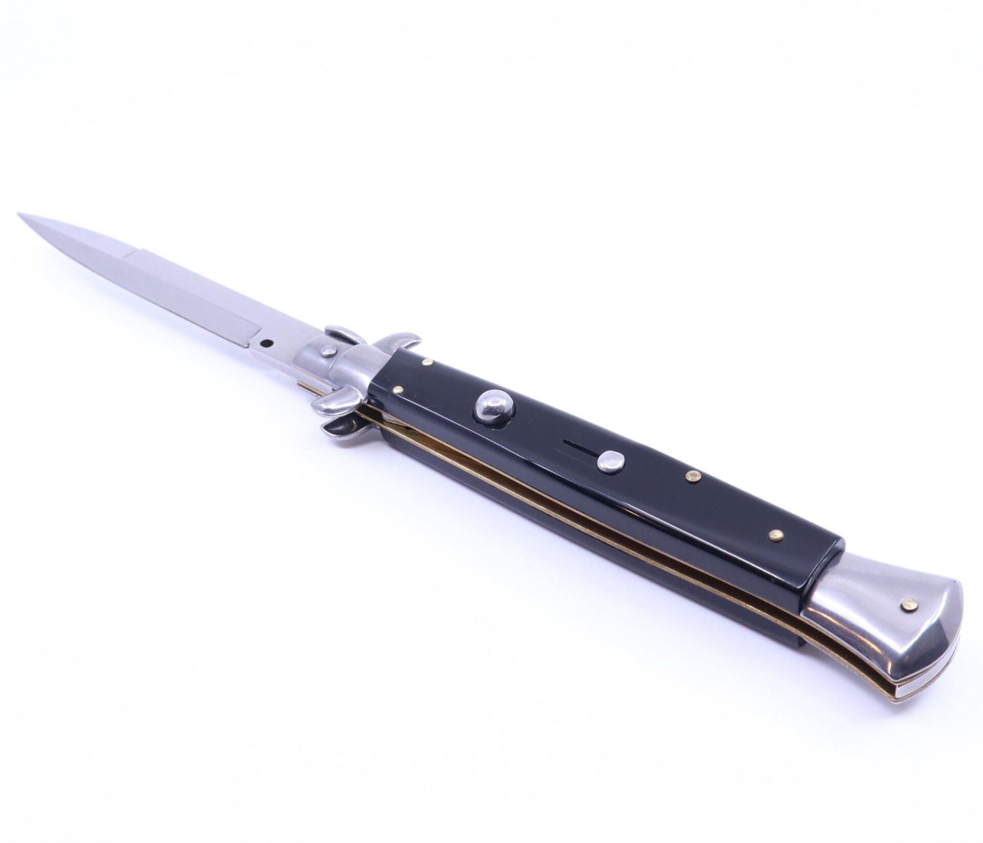 Frank Beltrame Paslanmaz Çelik Koleksiyonluk Nadir Sust*lı Stiletto - Siyah