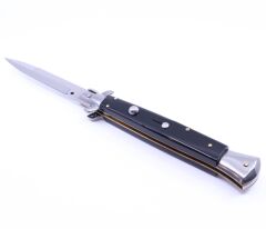 Frank Beltrame Paslanmaz Çelik Koleksiyonluk Nadir Sust*lı Stiletto - Siyah