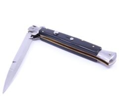 Frank Beltrame Paslanmaz Çelik Koleksiyonluk Nadir Sust*lı Stiletto - Siyah