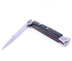 Frank Beltrame Paslanmaz Çelik Koleksiyonluk Nadir Sust*lı Stiletto - Siyah