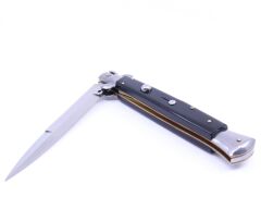 Frank Beltrame Paslanmaz Çelik Koleksiyonluk Nadir Sust*lı Stiletto - Siyah