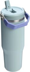 Stanley The IceFlow Flip Straw Pipetli Termos Bardak 0,89 LT (30 OZ) - Blue Cactus