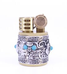 Promise Benzinli Rölyef İşlemeli Çakmak Gold