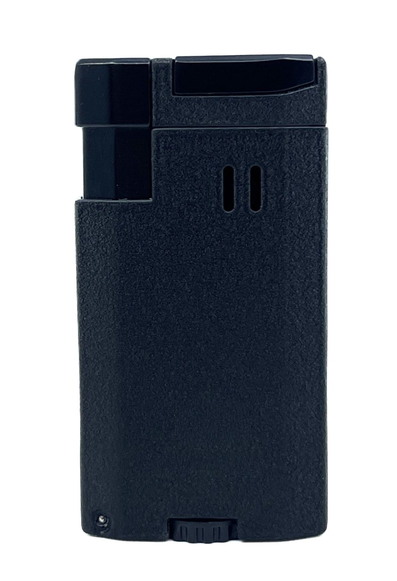 Profesyonel Çift Pürmüzlü Çakmak – Rüzgara Dayanıklı, Katlanır Delicili Black Crackle Kaplama