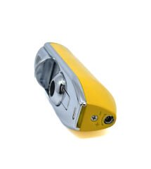 Özel Tasarım Sarı-Krom 3 Pürmüzlü (Torch) Puro Çakmağı - Dahili Delicili