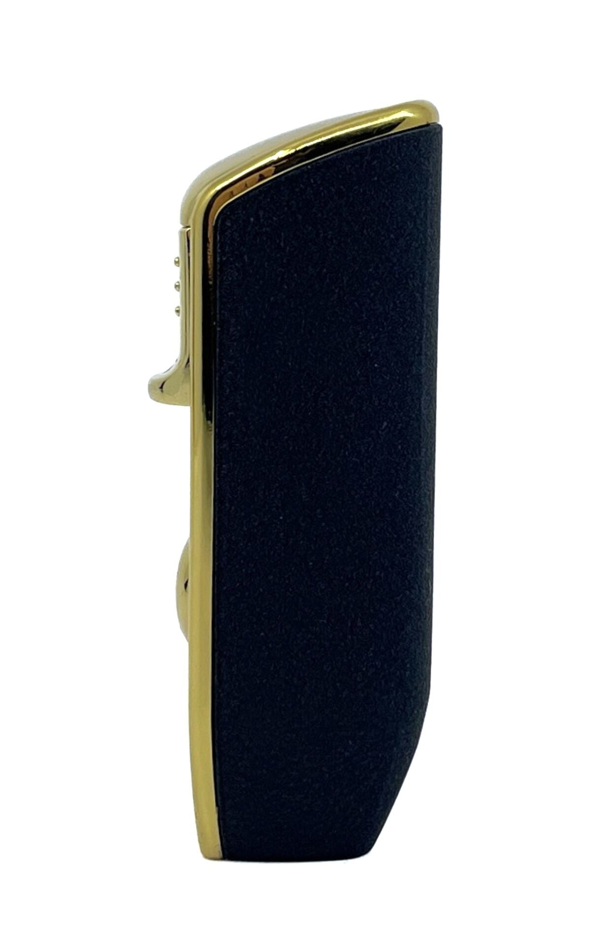 Özel Tasarım Siyah-Gold 3 Pürmüzlü (Torch) Puro Çakmağı - Dahili Delicili