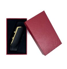 Özel Tasarım Siyah-Gold 3 Pürmüzlü (Torch) Puro Çakmağı - Dahili Delicili