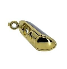 Özel Tasarım Parlak Siyah-Gold 3 Pürmüzlü (Torch) Puro Çakmağı - Dahili Delicili