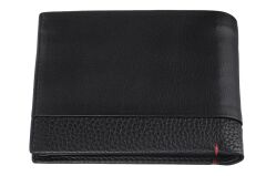 Zippo RFID Bloklamalı Nappa Deri Tri-Fold Cüzdan - Siyah