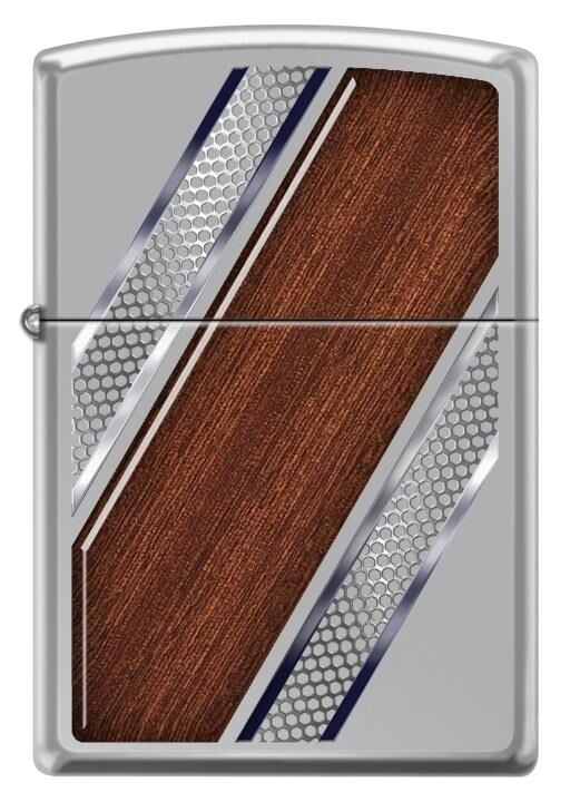Zippo Steel And Wood Diagonal Çakmak