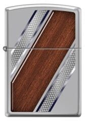 Zippo Steel And Wood Diagonal Çakmak