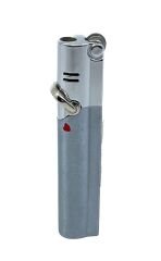 Tek Torch Pürmüz Alevli Metal Çakmak - Rüzgara Dayanıklı Mavi Alev